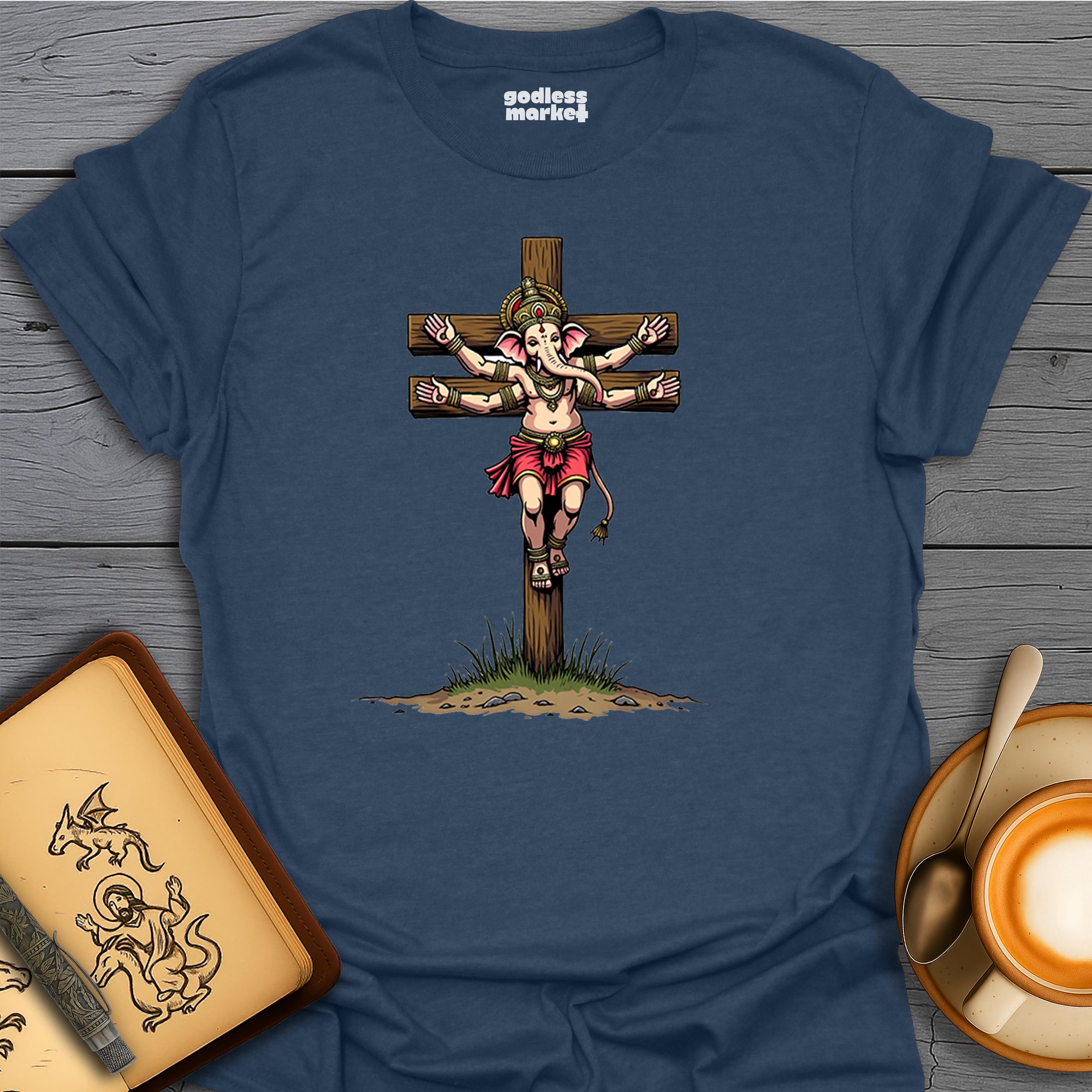 Elephant God on a Cross