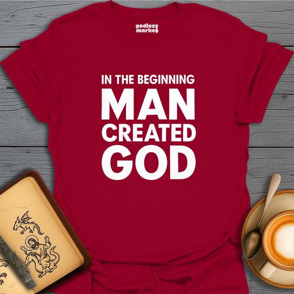 In The Beginning Man Created God, text only