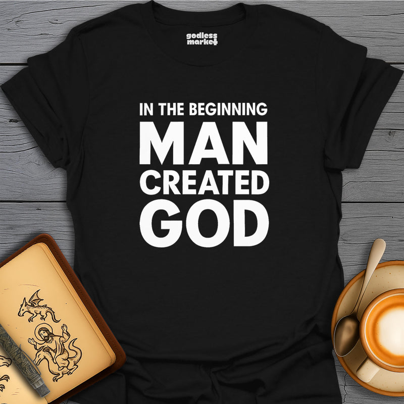 In The Beginning Man Created God, text only