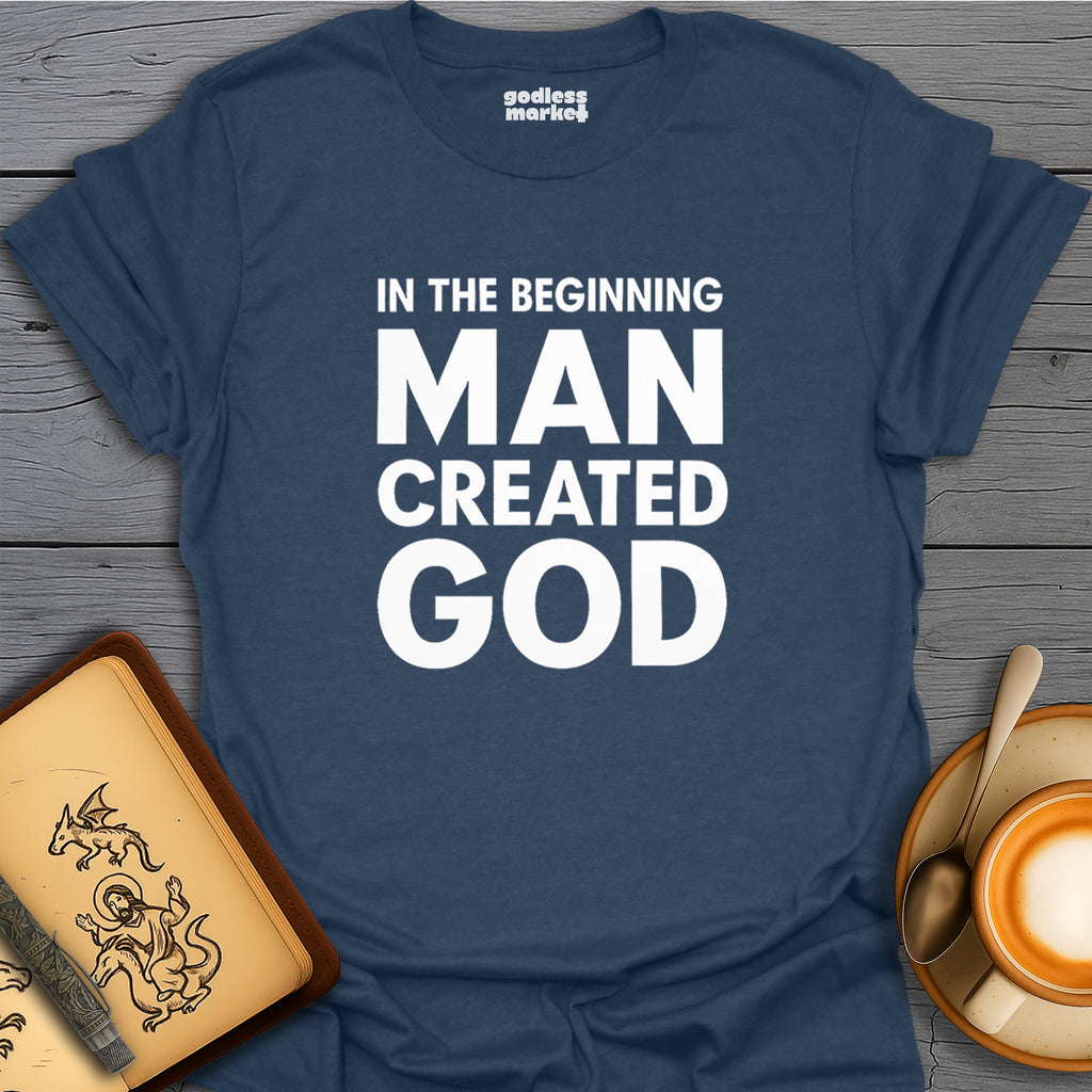 In The Beginning Man Created God, text only